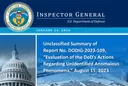 partial cover of DoD IG unclassified report